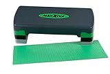 MAXXIVA® Stepper Aerobic-Fitness-Steppbrett mit Antirutsch-Matte 67 x 27 x 10/15/20 cm höhenverstellbar Hometrainer Fitnesstraining Workout (Apfelgrün)