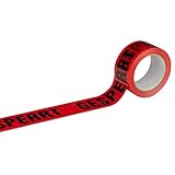 Klebeband Packband GESPERRT 6 Rollen rot mit schwarzem Druck...