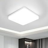 Kambo 36W Deckenleuchte LED Bad - Quadrat Deckenlampe Kaltweiß 6500K 3240LM - Deckenleuchte Flach Büro Modern - Panel Lampe Schlafzimmer Leuchte Wohnzimmer Balkon Flur Küche