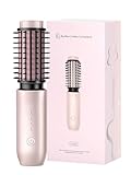 TGFIX BH01 Kabellose Lockenstab 2 in 1 Tragbare Thermobürste 50mm Anti-Verbrühung Lockenbürste Aufladbare 7000mAh USB Thermal Brush Geschenke für Frauen Mutter zum Muttertag, Rosegold