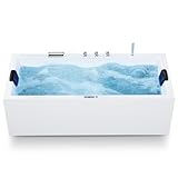 AQUADE Whirlpool Badewanne - Badewanne 180x80 cm - Unikales Whirlpool-Erlebnis nach Ihren Wünschen - Wählen Sie Ihre perfekte Wanne oder Whіrlpоol - Ihre individuelle Wahl für Wellness zu Hause