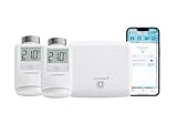 Homematic IP Smart Home Starter Set Mini Heizen – Standard, Steuerung mit App, Alexa, Google Assistant, einfache Installation, Energie sparen + Heizkörperthermostat – Standard, digitaler Thermostat