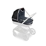 hauck Universal Babywannen Kinderwagen Regenschutz 67 x 48 x 65 cm mit Reflektierender Umrandung, Kontakt & Belüftungs Fenster, Einfache Kordelzug & Klettverschluss Befestigung (Transparent)