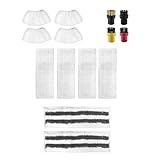 14 Stück Mikrofasertuch Set Zubehör Rundbürsten Kompatibel für SC1 SC5 SC7 Reiniger Bodendüse Aufsatz