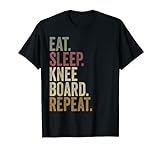 Eat Sleep Kneeboard Repeat Shirts, Herren Knieboarden Meister T-Shirt