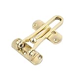 Türkette Chrom poliert, 1Pc Zink-Legierung Tür Bolzen Schiebeschloss Bolzen Schloss Hotel Büro Sicherheit Kette Tor Schrank Riegel(B)