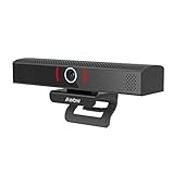 AWOW Streaming Webcam 1080P, USB Webcam, Conference Webcam, mit Stereo-Mikrofon, Lautsprecher, Kompatibel mit Allen Videokonferenz-Software-Apps, für Videoanruf, Konferenz, Online-Unterricht, Spiel