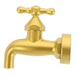 BAZEITFLOW Unsichtbarer Wasserhahn Dekorative Gartenbrunnen Zubehör Tischbrunnen mit Fließendem Wasser Ornament für Outdoor Feng Shui Wohlstand