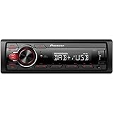 Pioneer MVH-130DAB, 1-DIN-Autoradio mit RDS und DAB+, USB, AUX-Eingang, geringe Einbautiefe