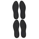 Healeved 2 Paar Einlegesohlen Massageeinlage Steckbrett Papierhandtuchhalter Flüssige orthopädische Einlegesohle flüssige Einlagen Einlegesohle für Wasserschuhe massierende Einlagen Black
