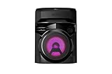 LG XBOOM RNC2, 1-Wege-Soundsystem mit 2 Lautsprechern (Dolby Audio, Karaoke- & DJ-Funktionen, Beleuchtung), Schwarz [Modelljahr 2025]