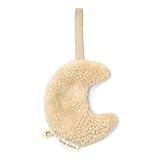 Little Dutch Schnullertuch Schmusetuch Schnuffeltuch Kuscheltuch Baby - ideal zum Kuscheln und Einschlafen - Geschenk zur Geburt Junge und Mädchen - Plüsch Mond Pure Soft Beige