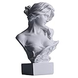 LCCCK 15.2 cm H Weiß Aphrodite Statue Skulptur, Harz Griechische Mythologie Büste Statue, für Kokette Raumdekoration, Dark Academia Raumdekoration, Bücherregale, Partition, Couchtisch Mittelstück