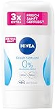 NIVEA Fresh Natural Deo Stick (50 ml), Deodorant mit einzigartiger INFINIFRESH Formel, Deo ohne Aluminium (ACH) mit antibakteriellen Wirkstoffen für 48h Schutz