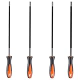 4 Stück Feile für Kettensäge,Pferd Kettensägefeile mit Griff Pferd Feile Kettensäge Feilen für DIY-Elektrosägen Kettensägen 4 Größen 3,2 mm/4,0 mm/4,8 mm/5,2 mm