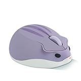 Kabellose Maus, niedliches Tier, Hamsterform, Cartoon, leise, tragbare schnurlose Maus für PC, Laptop, Computer, Notebook, MacBook für Kinder, Violett