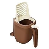 Katzenstreuschaufel mit Halter – tragbare Streuschaufel, Kotbehälter, Kotschaufel, Kotbeutelhalter, für Katze, Hund, Hase, Hamster, Huhn, Haustiertoilette, Innenbereich, Reise, Wohnung