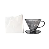 LXJLXD Wiederverwendbarer Kaffeefilter-Tropfer für Zuhause, Küche, langsam gebrühte Kaffeemaschine mit bequemem Griff