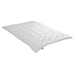Irisette leichte Sommerdecke Steppbett Jette, 95 Grad waschbar, inkl. Aufbewahrungstasche, 135 x 200 cm, weiß