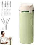 JOPWUE 4-in-1-Reiseflaschen für Toilettenartikel, 4 x 40 ml, Reise-Flaschenspender, auslaufsicher, nachfüllbar, Behälter in Reisegröße für Shampoo und Spülung, Grün