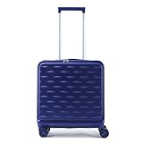 Mixibaby Gorilla Hartschalen Koffer Trolley Reisekoffer Rollkoffer Handgepäck mit 4 Zwillingsrollen, Farbe:Blau PP08