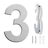 Edelstahl Hausnummer - Wetterfest und Pflegeleicht -...