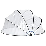 vidaXL Pool Kuppel, Runde Poolüberdachung mit UPF 30, Pooldach Schwimmbadabdeckung für Aufstellpools, Poolzelt Poolabdeckung für Poolschutz, PVC