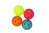 EXEL Floorball & Unihockey Ball 4er Set Precision F-Liiga | Farbe: Color Mix | Wettkampfball + Trainingsball mit IFF Zertifikat für geprüfte Qualität