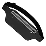 peiqiup Laufgürtel für Handy, Wasserdicht Lauftasche für Damen und Herren, Für Sport Running Joggen Fitnesss Radfahren, Schwarz