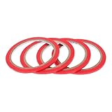 Tofficu 4 Rollen Markierungsband für Kleidung Selbstklebendes Selbstgemacht Bastelband aus Strapazierfähigem Krepppapier Flache Haftung für Textilien und Kunsthandwerk Weißes