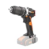 WORX Nitro WX355.9 Profi Akku Schlagbohrschrauber – bürstenloser Motor – 55Nm, Schlagzahl 33600/min, Leerlaufrehzahl 0-500/0-2100 U/min – leicht & kompakt – LED Licht – ohne Akku & Ladegerät