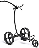 Leisure Golf Elektro Golftrolley Taurus Fold Poliert mit Zubehörpaket (Schwarz Matt)