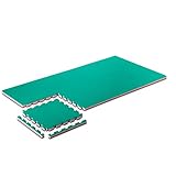 PROGAME Tatami Matte 4 cm Kit 8 Stück PERFORMANCE-HOME Grün/Rot 50x50 cm. Judomatte