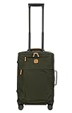 Bric's Erweiterbarer Cabin Trolley, X-Collection, Handgepäckkoffer mit 4 Doppelrädern, Strapazierfähig und Ultraleicht, Größe: 36x55x23 cm, Olive