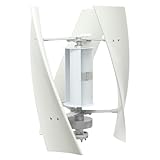 Vertikaler Windturbinen 100W Vertikale Windgenerator Windkraftanlagen Windkraftanlage Generator für Zuhause mit Controller und 4 Lüfterblättern geeignet (24, Volt)