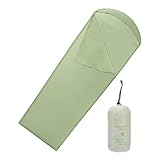 Leichter Reiseschlafsack – faltbarer Schlafsack für Reisende, leichte Schläfer, Festivals, Teilnehmer, Camping, Wandern, Bergsteigen, Sommer, Camp, Roadtrips