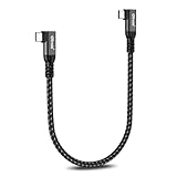 OTraki USB C auf USB C Kabel Rechtwinklig 0.2m, 90 Grad Ladekabel Schnellladekabel Und Datenkabel Handyladekabel, Typ-C Ladegeräte, Unterstützt Power Delivery Für Iphone 17/16, Huawei P30/P20/P10