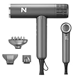 Natrial Ionic Haartrockner mit Diffusor für lockiges Haar, 1600W High Speed Haartrockner 110000 U/min, Schnelltrocknend, Verriegelungsfunktion, Geräuscharm