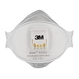 3M Aura Maske für Dämmstoffe und Hartholz 9332+, FFP3, mit Ventil, 10 pro Packung