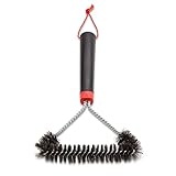 Weber Three-Sided Grill Brush Dreiseitige Grillb rste, 30 cm, Schwarz/Silber, 6277