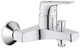 GROHE Start Flow - Einhand-Wannenarmatur (Wandmontage, langlebige Oberfläche, automatische Umstellung), chrom, 23772000