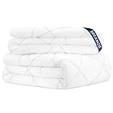Dreamzie Bettdecke 155x200 4 Jahreszeiten 2 teilig - Sommerdecke 155x200 150gsm+Ganzjahresdecke 155 x 200 300gsm＝Winterdecke 450gsm