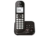 Panasonic Schnurlos-Telefon KX-TGC460GB schwarz mit Anrufbeantworter und Eco-Plus-Modus