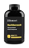 Nachtkerzenöl, 200 Softgel-Kapseln, Hochdosiert mit 2000 mg je Tagesdosis | Premium: 10% Gamma-Linolensäure GLA, mit natürlichem Vitamin E & kaltgepresst | Zenement