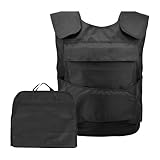 Mocoli Stichschutzweste, Einstellbar Stichschutz weste Herren Schutzweste Stichfest Stichfeste Weste Stichfeste Kleidung Security Weste Mit Klettverschluss FüR Polizei Security Wachschutz