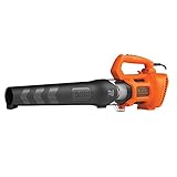 Black+Decker Axial Elektro-Laubbläser BEBL185 (1.850W, Laubgebläse mit hoher Blasgeschwindigkeit von 190 km/h, Luftvolumen 765 m³/h, integrierter Laubkratzer, für Terrassen, Wege, Einfahrten)