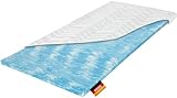 Meos® Gel-Schaum Topper 90x200cm für Matratzen & Boxspringbett - Made in Germany - hohes RG 50 - Bezug bis 60°C waschbar - Matratzenauflage (90 x 200 cm) Weiß