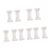 Artibetter 10 Stück Kerzenständer Büste Miniatur Römischer Kerzenhalter Dekorative Säulen Weiße Spitzkerzen Griechische Dekorationen Weiße Kerzen Kerzenhalter Für Stumpenkerzen