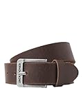 JACK & JONES JACROCK LEATHER BELT NOOS, Brown Stone, 105