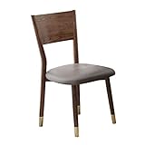 BXU-BG Dining Chair 2 Stühle Massivholz-Dining Chair Nordic Ash Soft Bag vergrösserte Rückseite Schreibtischstuhl Einfache Freizeit-Stuhl Light Green Küchenstühle (Farbe: Chrom, Größe: 45.4cm x 46.8cm